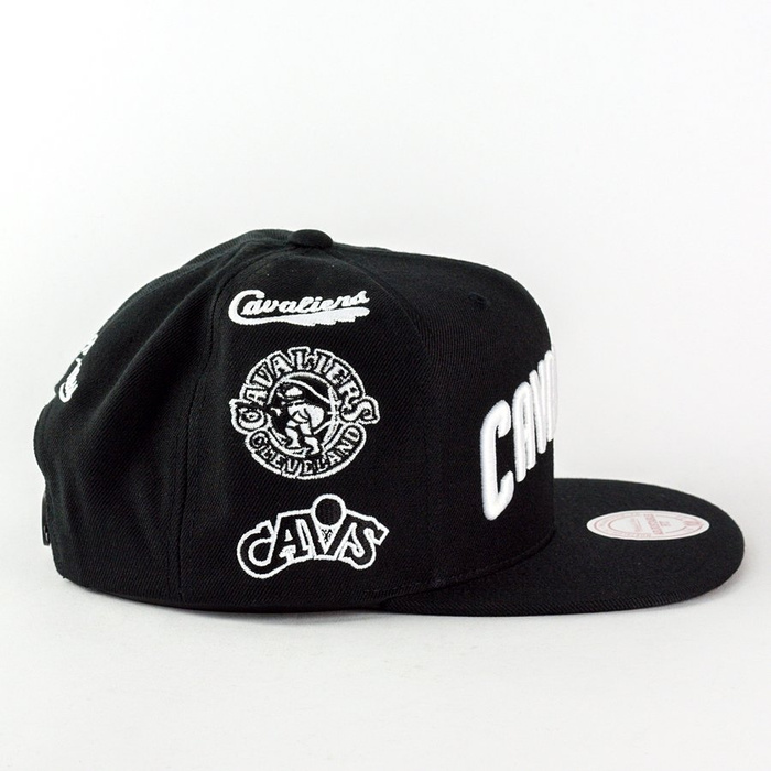 Mitchell and Ness snapback Team Logo History Cleveland Cavaliers black