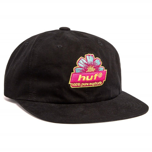HUF strapback Pure black