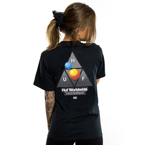 HUF koszulka damska Video Format Triple Traingle black