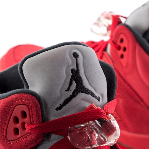 Jordan V Retro BG Red Suede university red / black (440888-602)