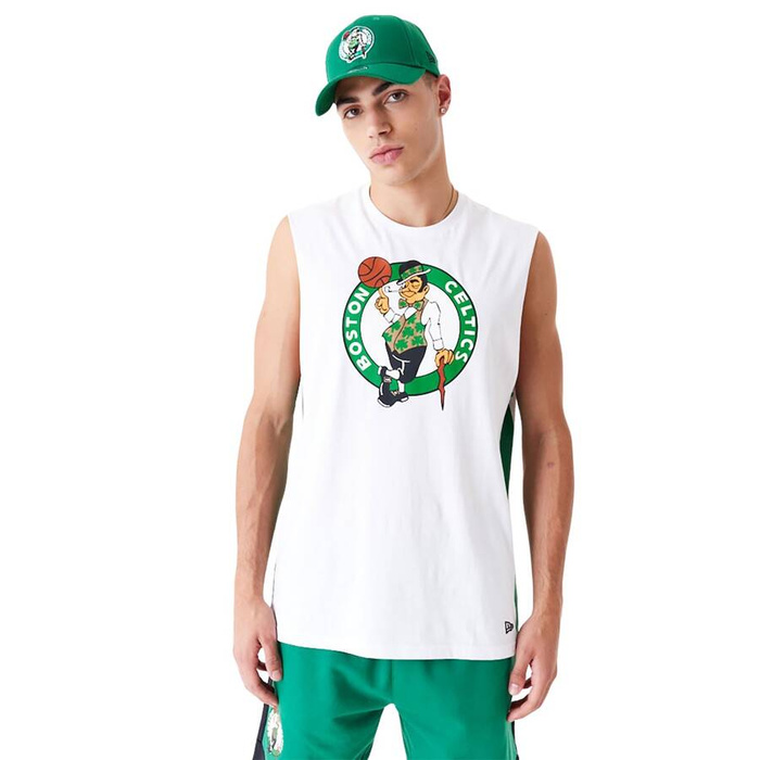 New Era NBA Colour Block Boston Celtics Tank Top white 