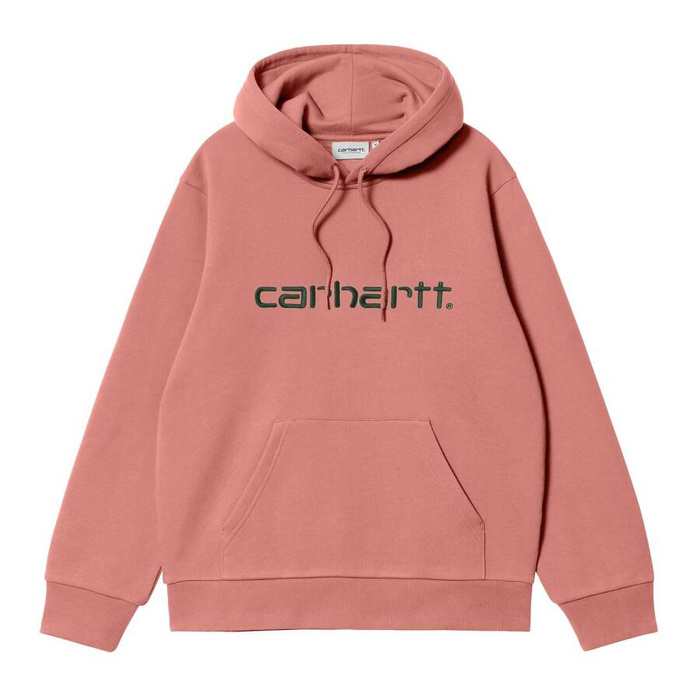 Carhartt WIP bluza męska z kapturem Hooded Carhartt Sweat dusty rose-sycamore tree.