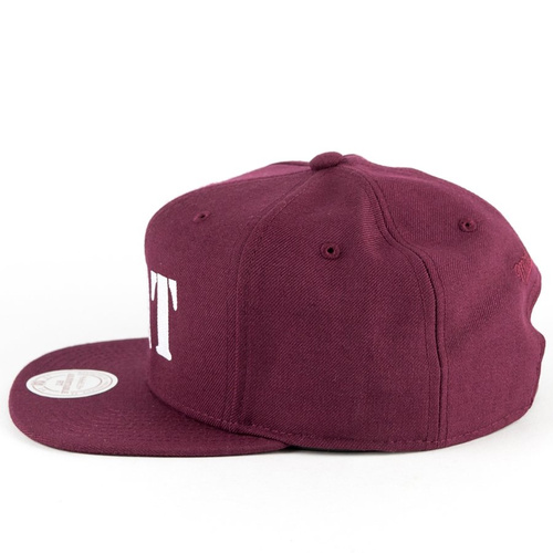 MAT Wear x Mitchell and Ness snapback MAT Script burgundy