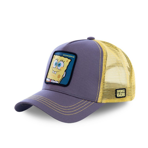 Czapka z daszkiem CapsLab casquette trucker SpongeBob SquarePants grey / yellow