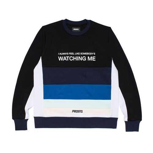Bluza męska Prosto crewneck Royal Spark black