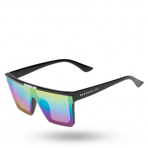 NewBadLine okulary przeciwsłoneczne One Glass black flash - rainbow mirror 01-81