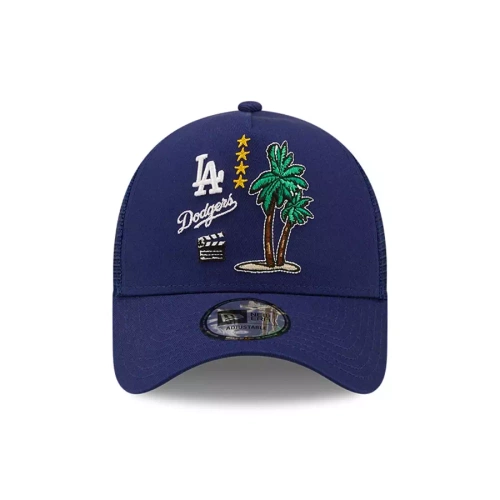 New Era czapka z daszkiem trucker 9FORTY City Graphic A-Frame MLB Los Angeles Dodgers navy