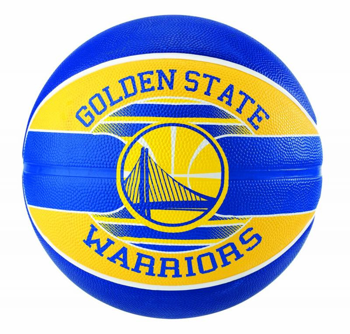 Piłka do koszykówki Spalding NBA Team Golden State Warriors size. 7 blue / yellow