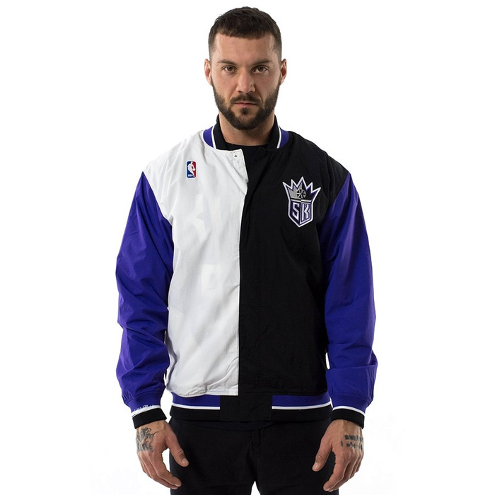 Mitchell and Ness NBA Authentic Warm Up Jacket Sacramento Kings white