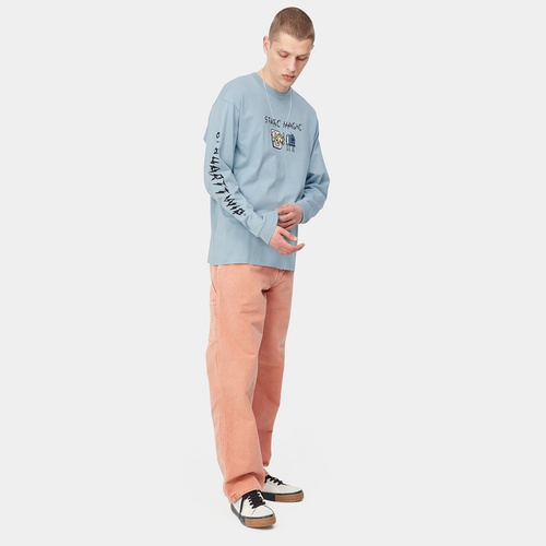 Carhartt WIP Koszulka męska z długim rękawem longsleeve Static Magic frosted blue