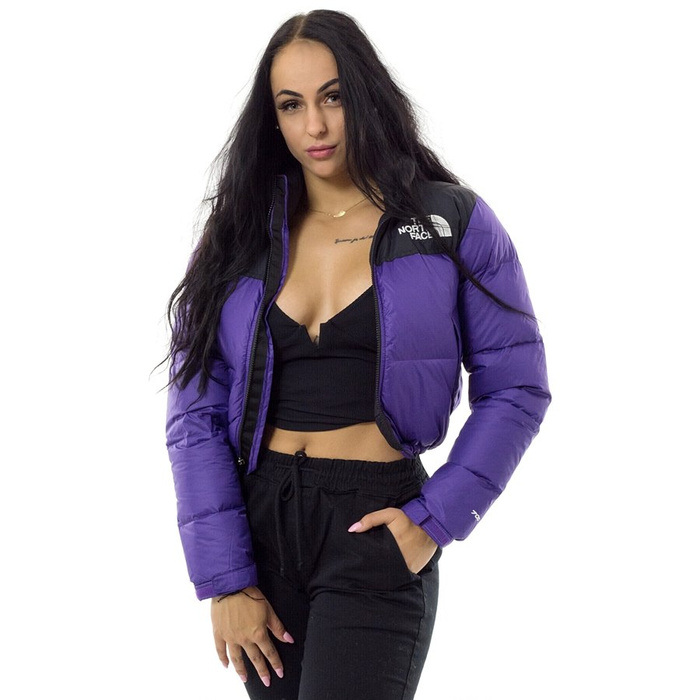 KThe North Face jacket W 1996 Nuptse Crop Hero purple / black (T93XE2N5N)