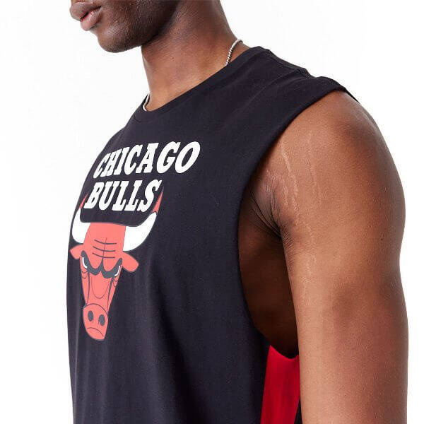 New Era koszulka męska NBA Colour Block Chicago Bulls Tank Top black