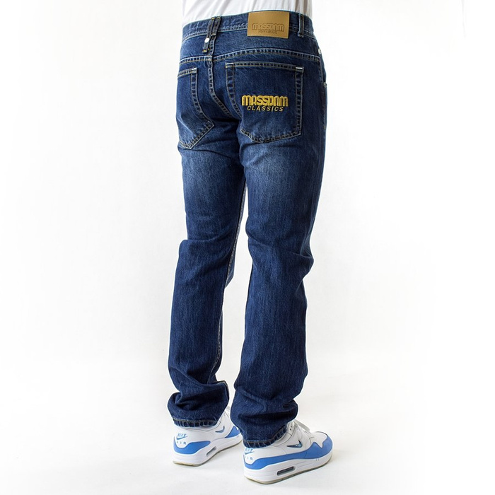Spodnie męskie Mass Denim jeans Classics Straight Fit dark blue