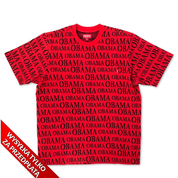 Supreme t-shirt Obama Jacquard S/S Top red