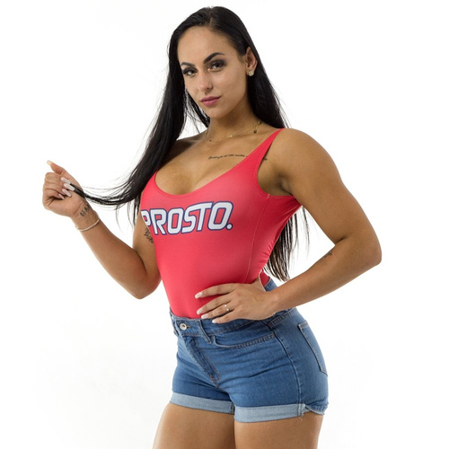 Kostium kąpielowy Prosto Klasyk swimsuit Pami red