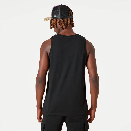 New Era  tank top NBA logo Water Print Los Angeles Lakers black