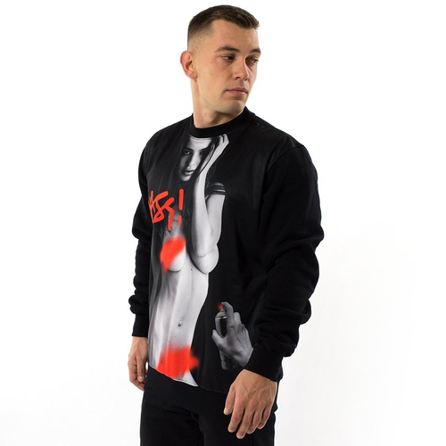 Bluza męska Mass Denim crewneck Bomb Girl black