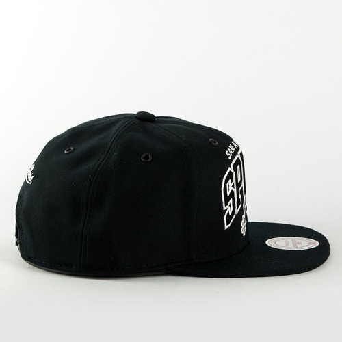 Czapka Mitchell and Ness snapback Black And White Arch San Antonio Spurs black
