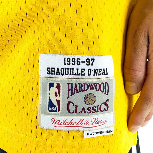 Mitchell and Ness Swingman Jersey 2.0 HWC Los Angeles Lakers Shaquille O' Neal 1996-1997 yellow (kids collection)