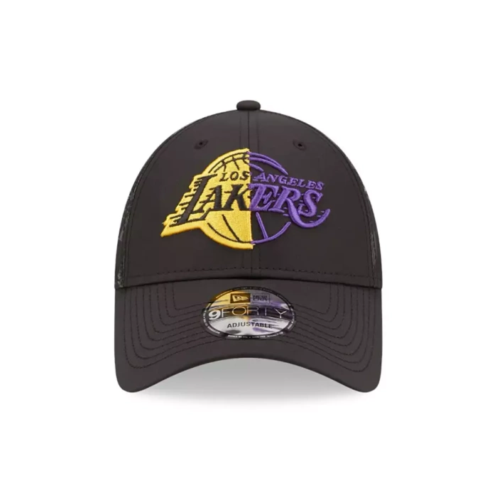 New Era sport clip cap 9FORTY NBA Half Monogram Los Angeles Lakers black