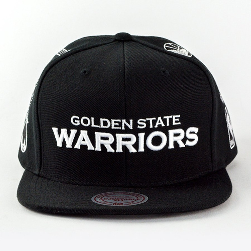 Mitchell and Ness snapback Team Logo History Golden State Warriors black