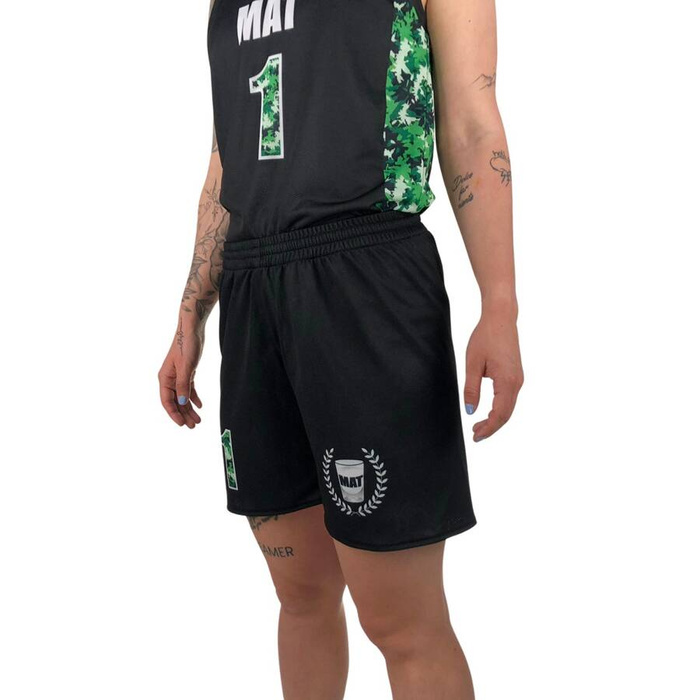 Proton x Melanżowe Akcesoria Tekstylne x MAT Wear WMNS Reversible Jersey & Shorts Bottle Camo white / black / camo
