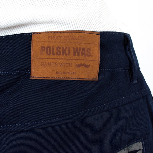 Polski Wąs chino shorts Pw Pattern navy