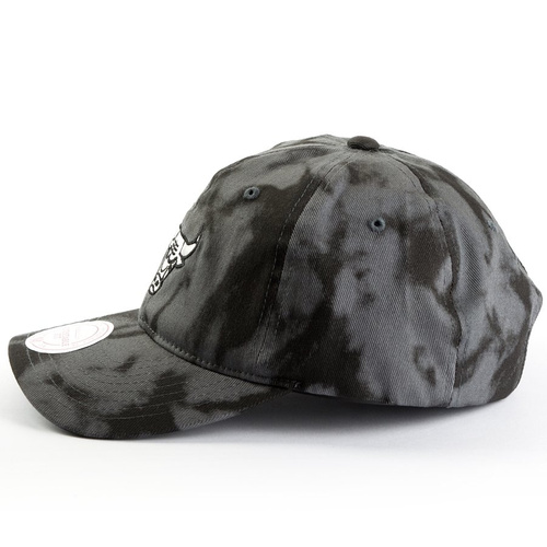 Mitchell and Ness strapback Multi Colour Acid Wash Dad Hat Chicago Bulls black