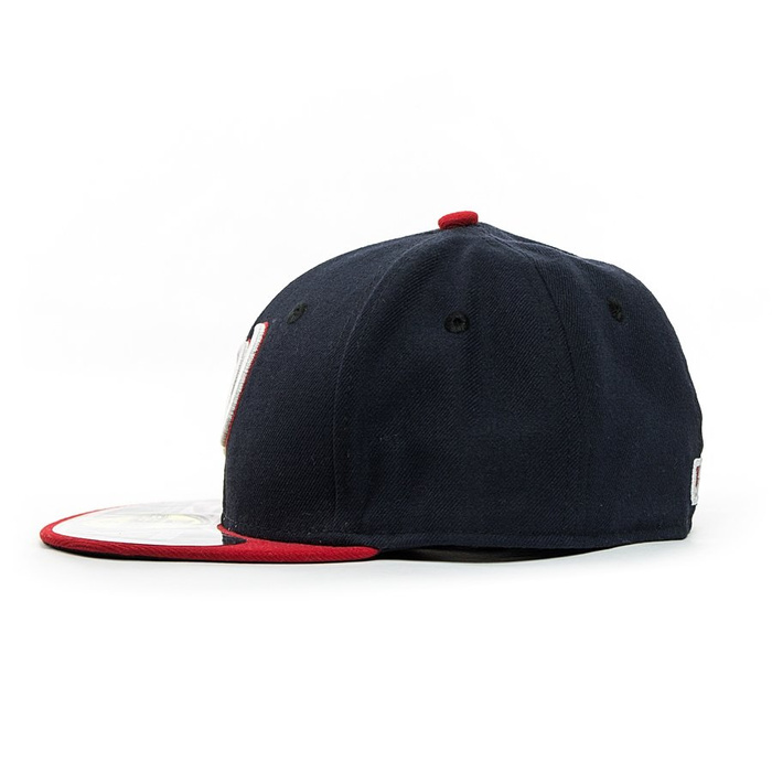 New Era fitted cap 59FIFTY KIDS Authentic Performance MLB Washington Nationals navy / red