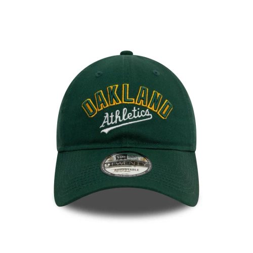 New Era cap 9TWENTY Strapback MLB Wordmark Oakland Athletics dark green