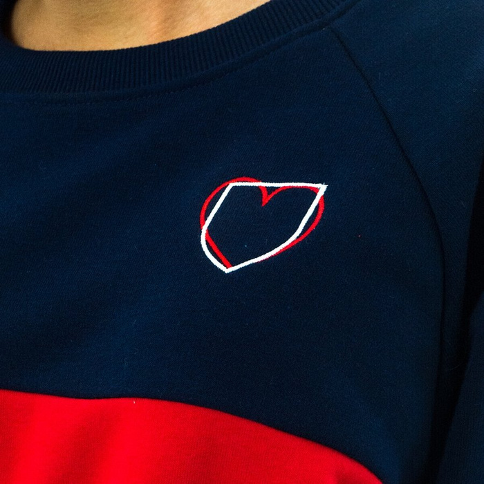 Bluza damska Prosto Klasyk crewneck Batie navy