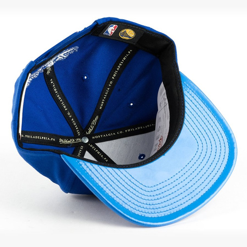 Mitchell and Ness snapback Patent 2 Tone Golden State Warriors blue