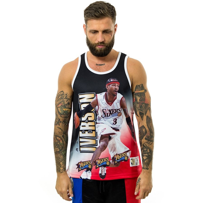 Mitchell and Ness t-shirt NBA Behind The Back Philadelphia 76ers Allen Iverson black / white / red