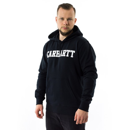 Carhartt WIP sweatshirt hoody College black / white