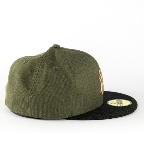 Czapka New Era fitted MLB Heather Contrast New York Yankees Basic olive / black 59FIFTY