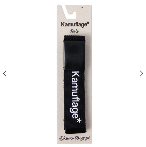 Kamuflage* belt Classic black / white
