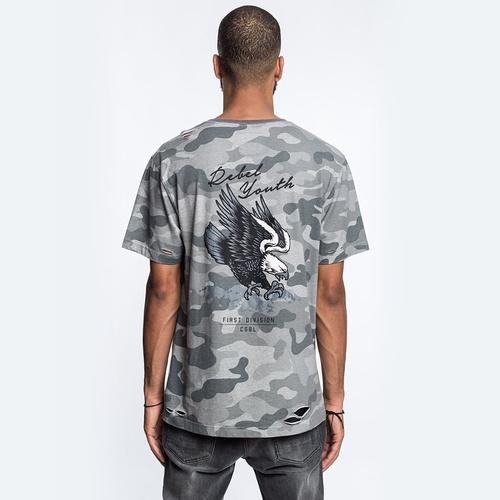 Koszulka męska Cayler and Sons t-shirt BL First Division Tees stone camo / mc