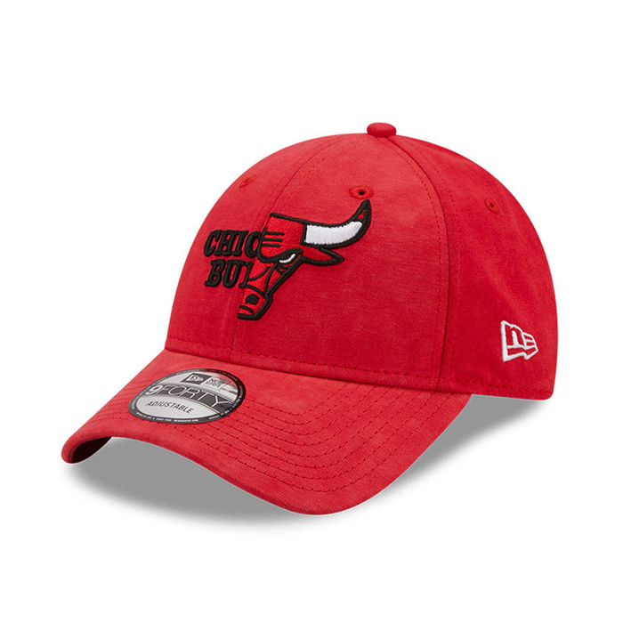 New Era strapback 9FORTY Split Logo Chicago Bulls red