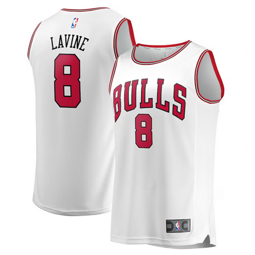 Fanatics koszulka koszykarska Replica Jersey Assocation Edition NBA Chicago Bulls Zach Lavine white (kolekcja młodzieżowa)