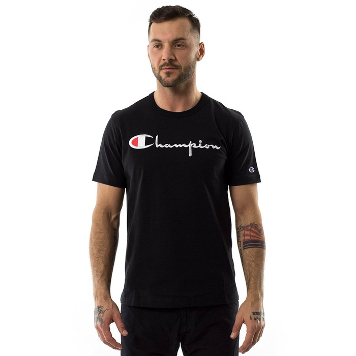 Champion t-shirt Reverse Weave Emb. Script Logo Tee black (210972/F20/KK001)