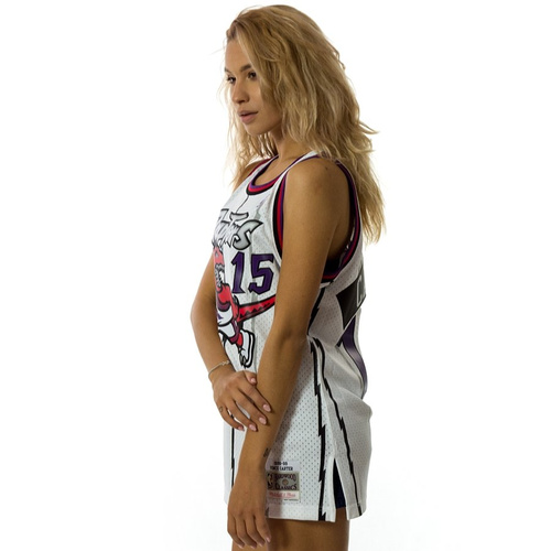 Koszulka damska Mitchell and Ness Swingman Jersey HWC Toronto Raptors Vince Carter white