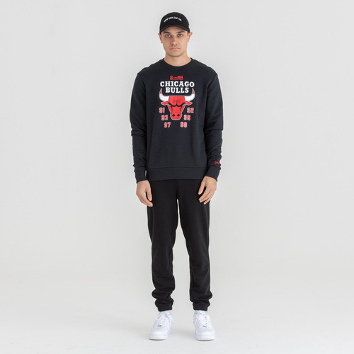 Bluza męska New Era crewneck NBA Team Champion Chicago Bulls black
