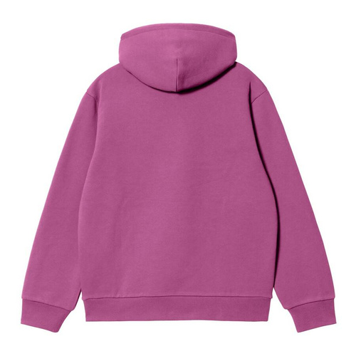 Carhartt WIP bluza męska z kapturem Hooded Carhartt Sweat magenta / black