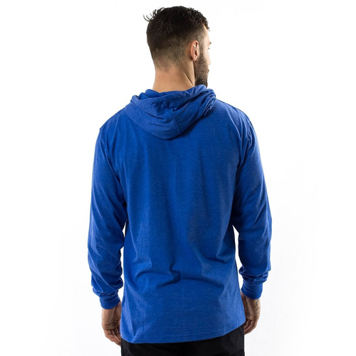 Mass Denim longsleeve hoody Signature Anniversary heather blue