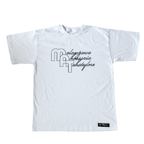 Melanżowe Akcesoria Tekstylne t-shirt Basic Logo white