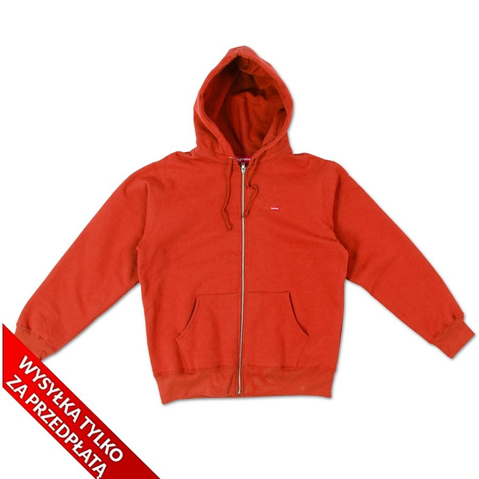 Supreme Small Box Zip Up Sweatshirt red