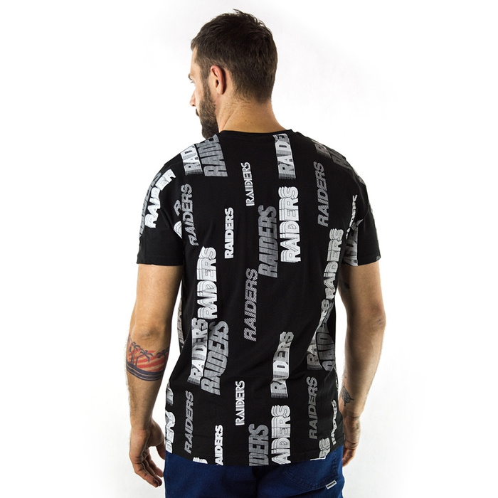 New Era t-shirt Retro Sports All Over Print NFL Las Vegas Raiders black