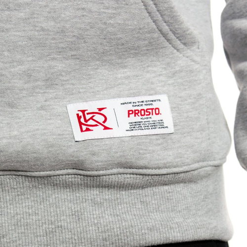Prosto Klasyk sweatshirt hoodie Stripez grey