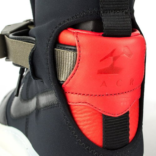 Buty NikeLAB x Acronym Air Force Downtown 1 Hi SP black / black - bright crimson (649941-006)