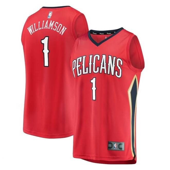 Fanatics Replica Jersey NBA Statement Edition New Orleans Pelicans Zion Williamson red